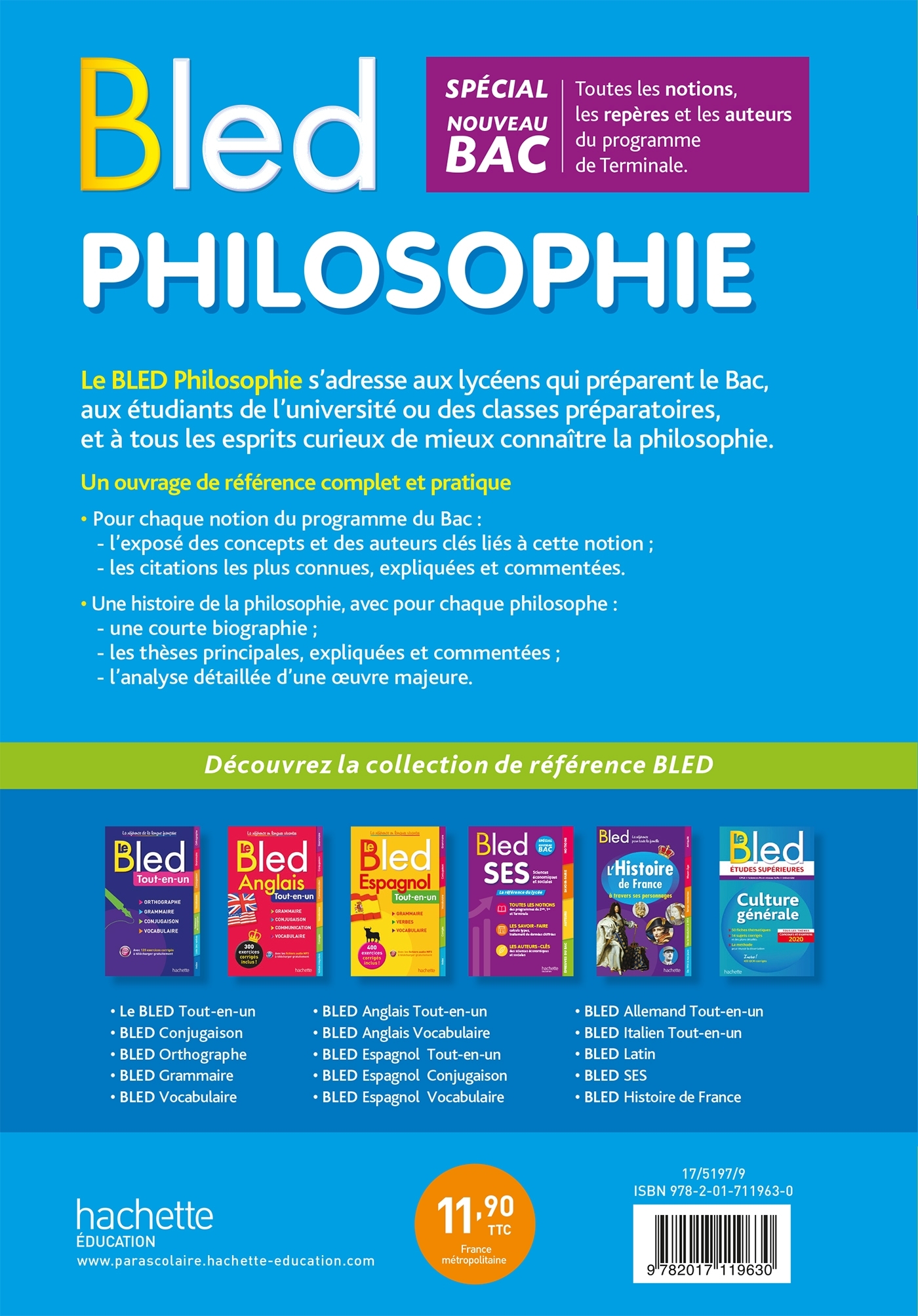 Bled Philosophie - Eric Marquer, Lisa Klein, Yohann Durand - HACHETTE EDUC