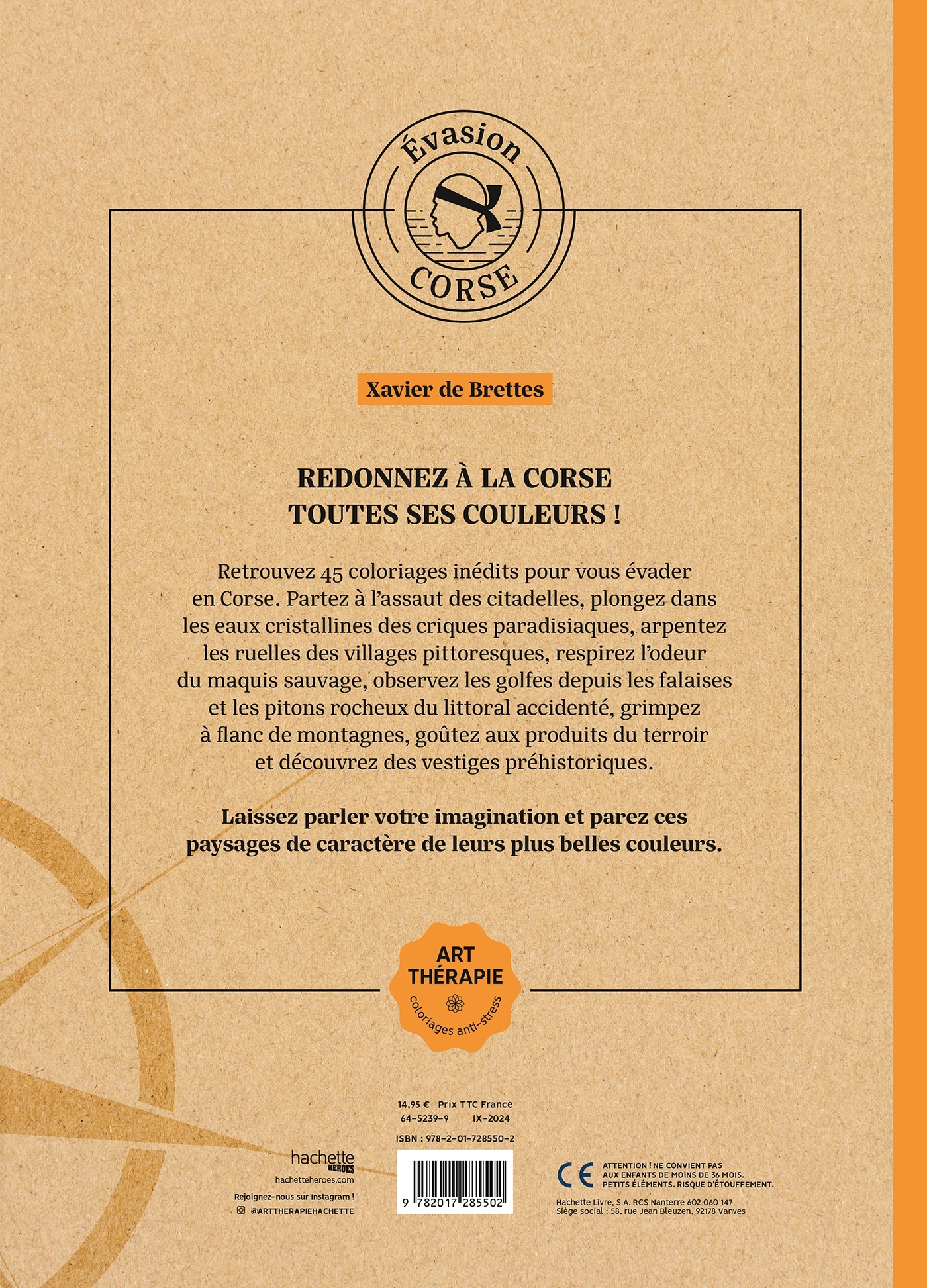 Evasion en Corse - Xavier De Brettes, Xavier De Brettes - HACHETTE HEROES