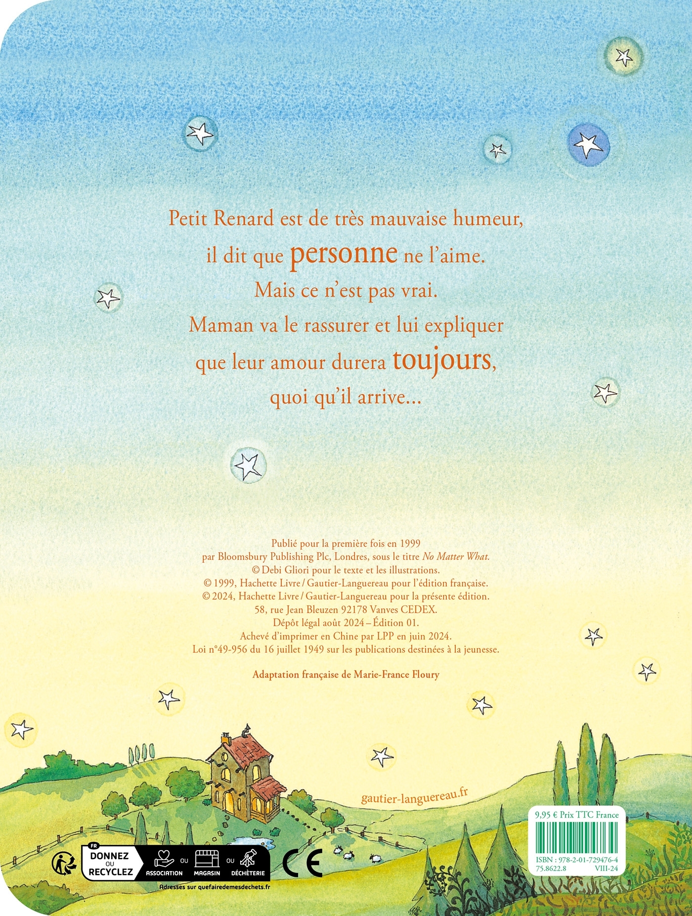 Je t'aimerai toujours quoi qu'il arrive - Debi Gliori, Debi Gliori - GAUTIER LANGU.