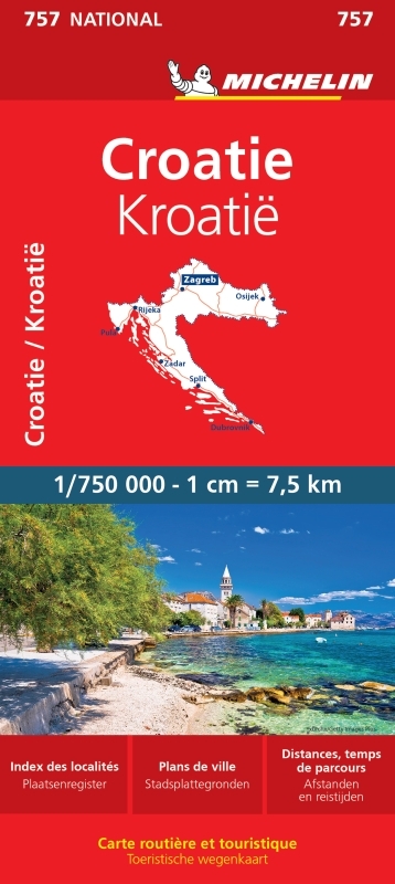 Carte Nationale Croatie / Kroatie - XXX - MICHELIN Carte Nationale Croatie / Kroatie - XXX - MICHELIN