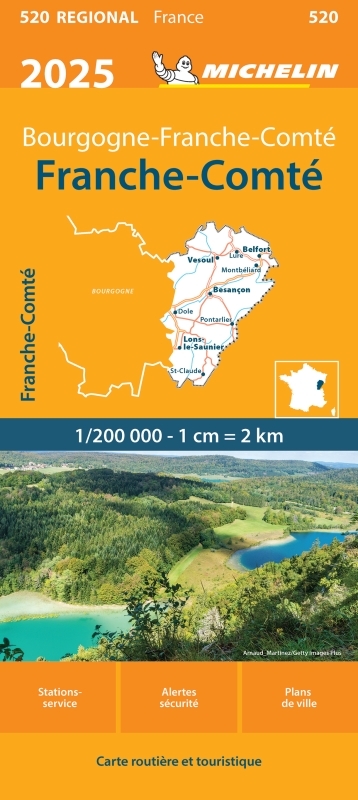 Carte Régionale Franche-Comté 2025 - XXX - MICHELIN Carte Régionale Franche-Comté 2025 - XXX - MICHELIN
