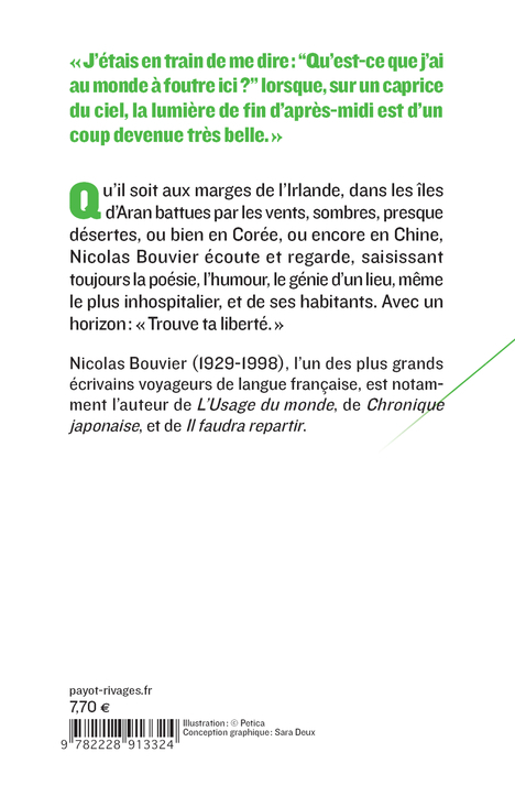 Journal d'Aran et d'autres lieux - Nicolas BOUVIER, Nicolas BOUVIER - PAYOT