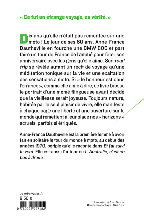 La vieille qui conduisait des motos - Anne-France Dautheville - PAYOT