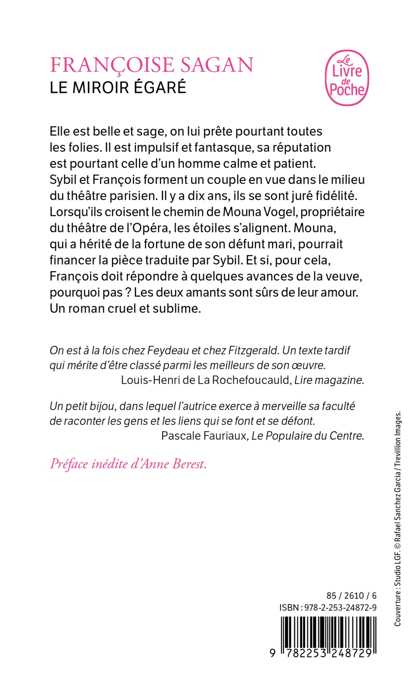 Le Miroir égaré - Françoise Sagan, Françoise Sagan - LGF