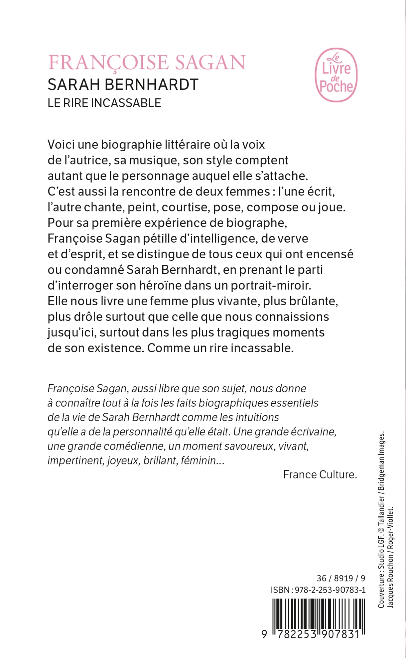 Sarah Bernhardt, le rire incassable - Françoise Sagan, Françoise Sagan - LGF