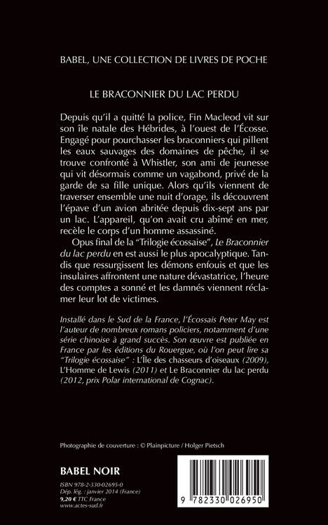 Le Braconnier du lac perdu - Peter May, Jean-René Dastugue, Peter May, Jean-René Dastugue - ACTES SUD