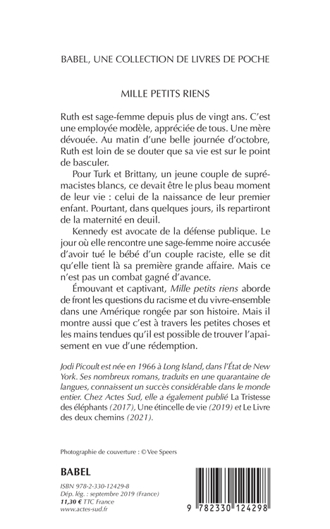 Mille petits riens - Jodi Picoult, Marie Chabin, Jodi Picoult, Marie Chabin - ACTES SUD