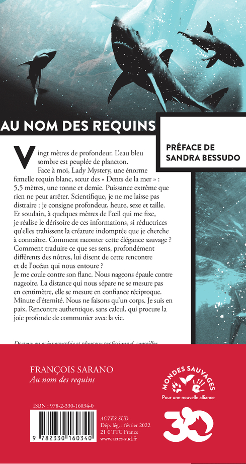 Au nom des requins - François Sarano, Marion Sarano, Sandra Bessudo, François Sarano, Marion Sarano, Sandra Bessudo - ACTES SUD