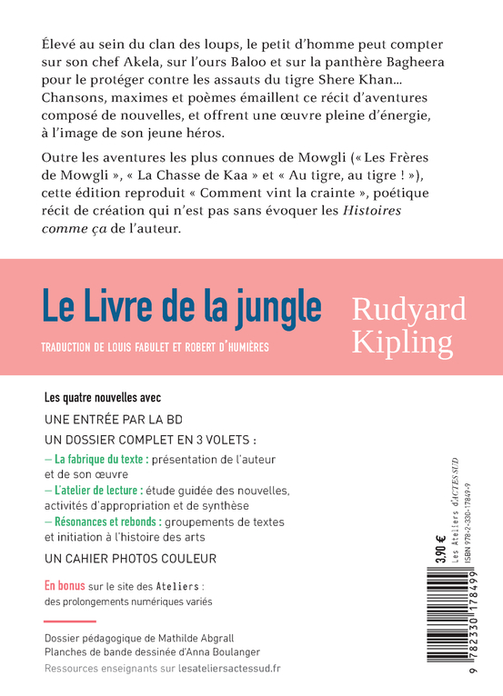 Le Livre de la jungle - Rudyard Kipling, Anna Boulanger, Louis Fabulet, Robert D'humières - ACTES SUD