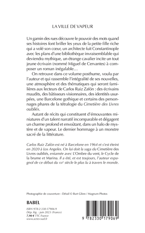 La Ville de vapeur - Carlos Ruiz Zafón, Marie Vila Casas - ACTES SUD