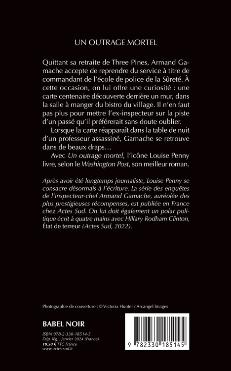 Un outrage mortel - Louise Penny, Paul Gagné, Lori Saint-Martin, Louise Penny, Paul Gagné, Lori Saint-Martin - ACTES SUD