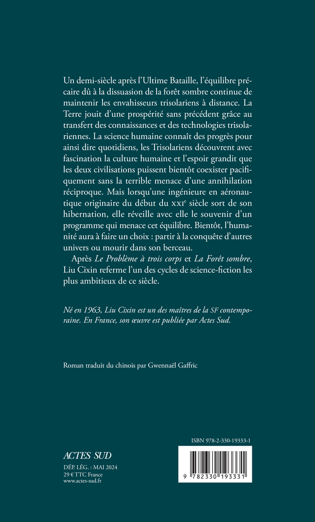 La mort immortelle - Cixin Liu, Gwennaël Gaffric, Cixin Liu, Gwennaël Gaffric - ACTES SUD