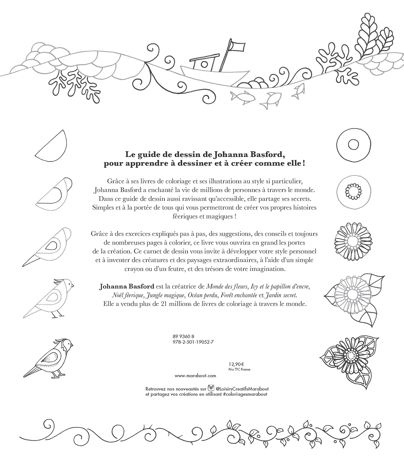Tout dessiner comme Johanna Basford - Johanna Basford, Johanna Basford - MARABOUT