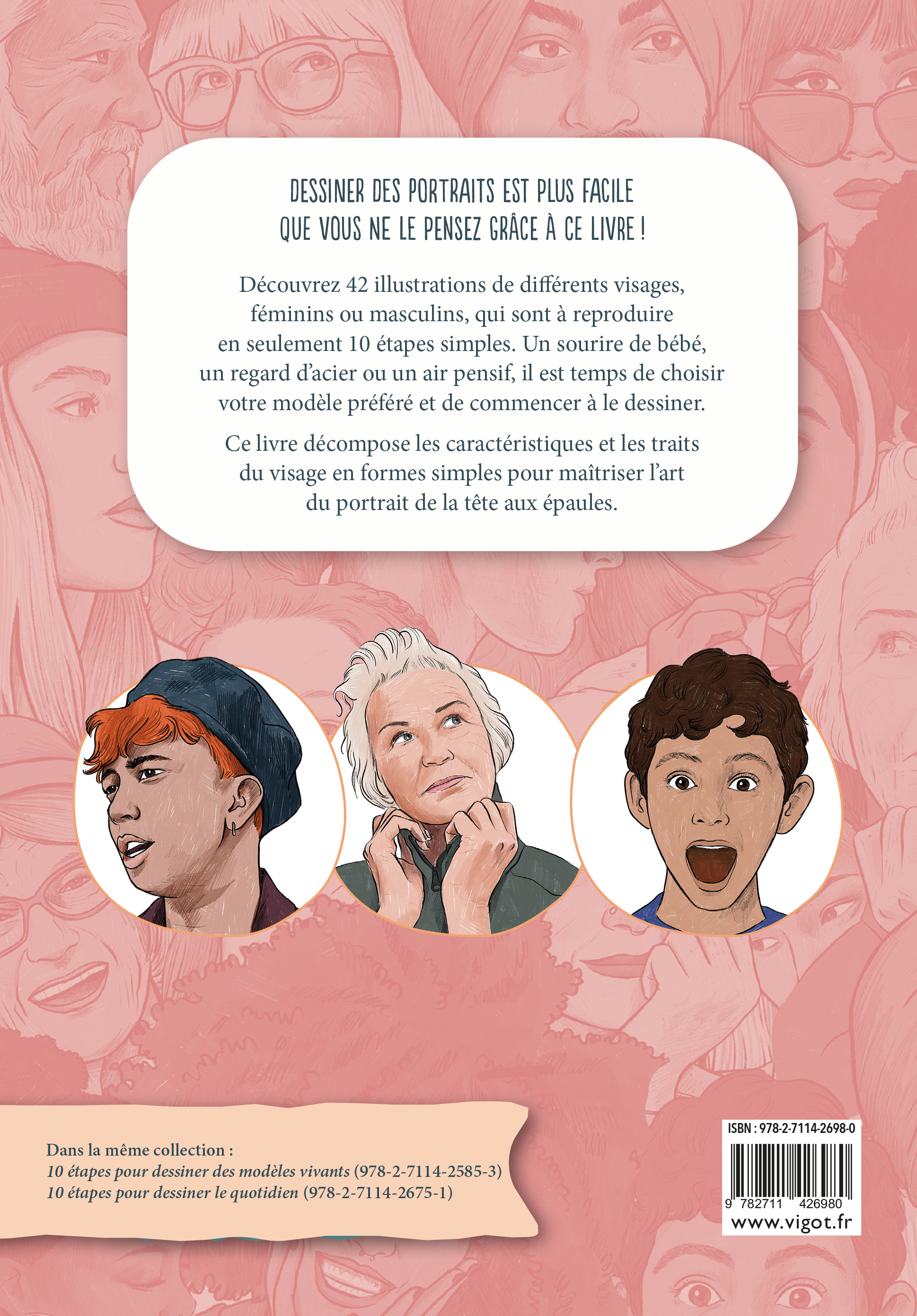 10 étapes pour dessiner des portraits - Justine Lecouffe, Justine Lecouffe - VIGOT