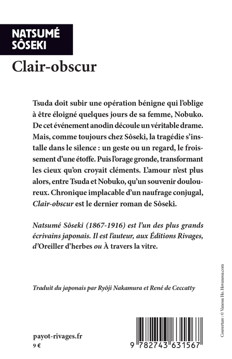 Clair-obscur - Natsume Soseki, Ryoji Nakamura, René de Ceccatty, Natsume Soseki, Ryoji Nakamura, René de Ceccatty - RIVAGES