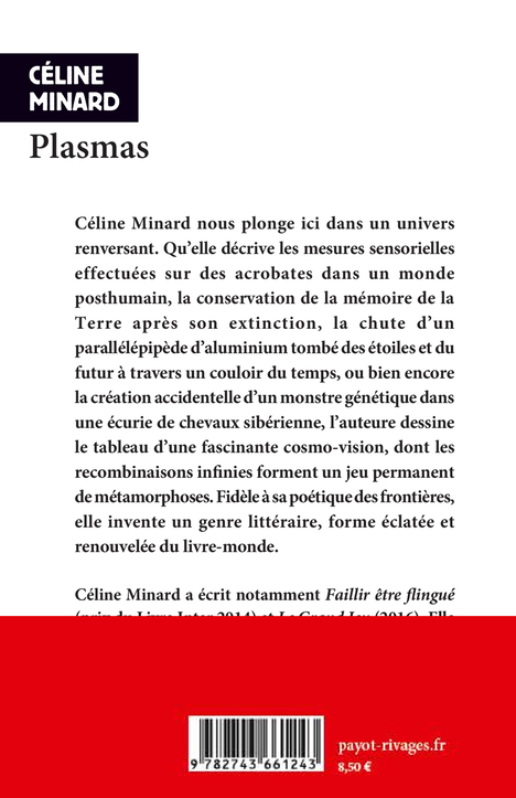 Plasmas - Céline Minard, Céline Minard - RIVAGES
