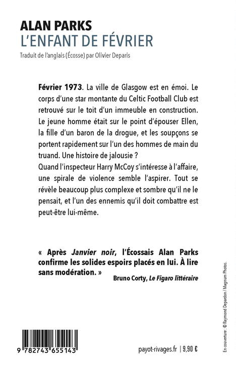 L'Enfant de février - Alan Parks, Olivier Deparis - RIVAGES