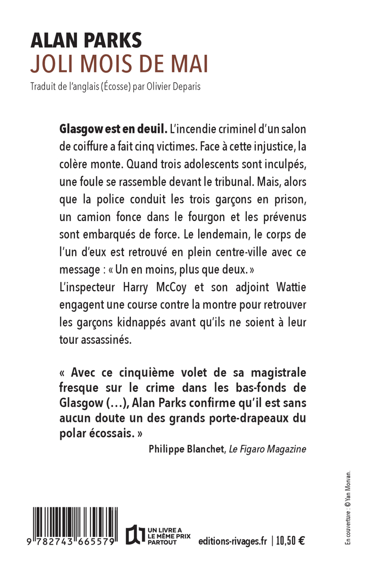 Joli mois de mai - Alan Parks, Olivier Deparis - RIVAGES