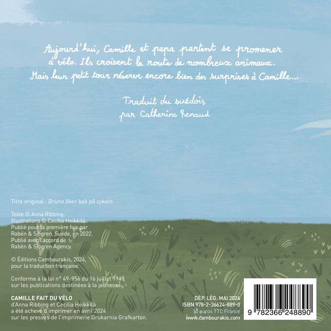 Camille fait du vélo - Anna Ribbing, Cecilia Heikkila, Catherine Renaud - CAMBOURAKIS