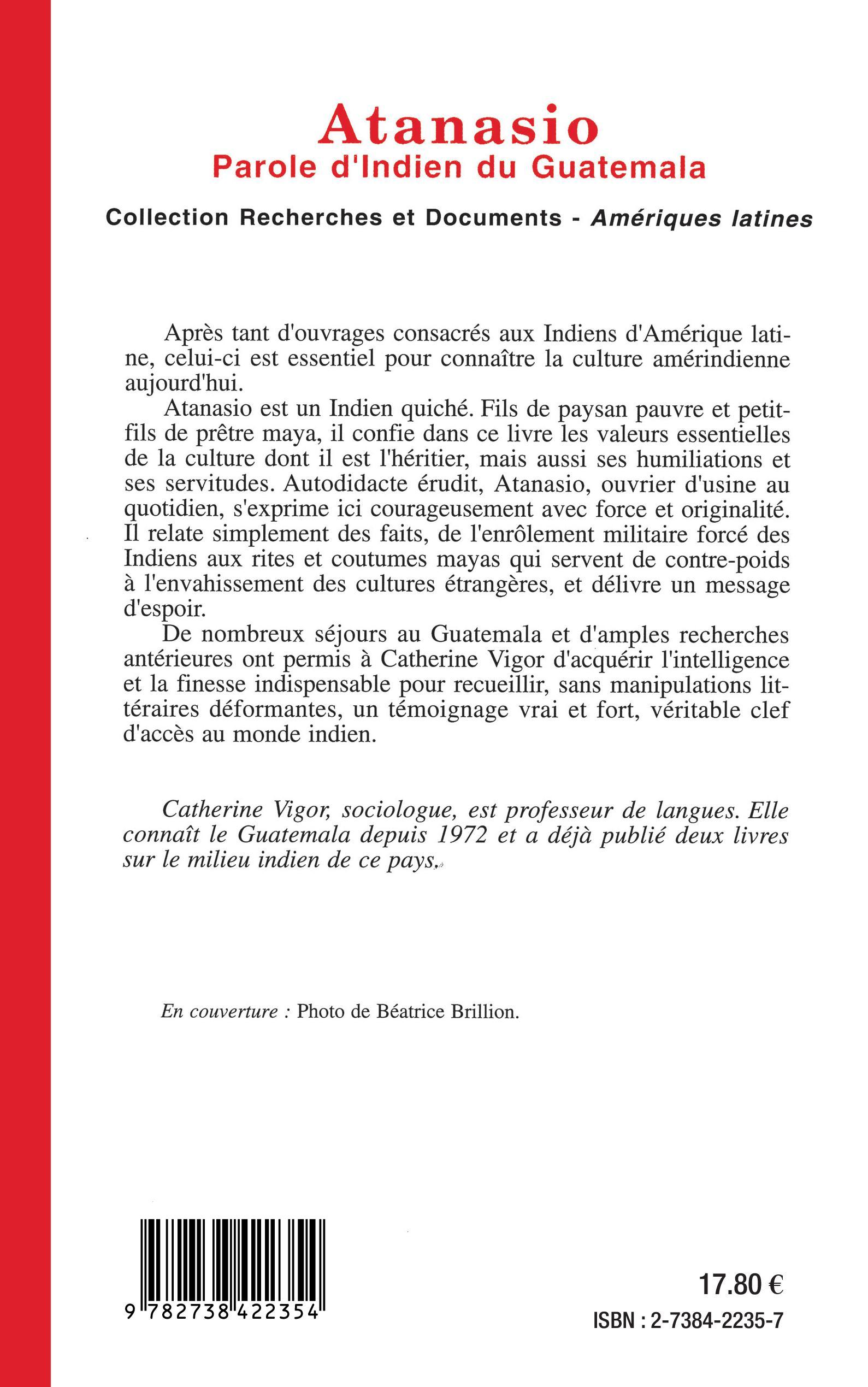 Anatasio - Catherine Vigor - L'HARMATTAN