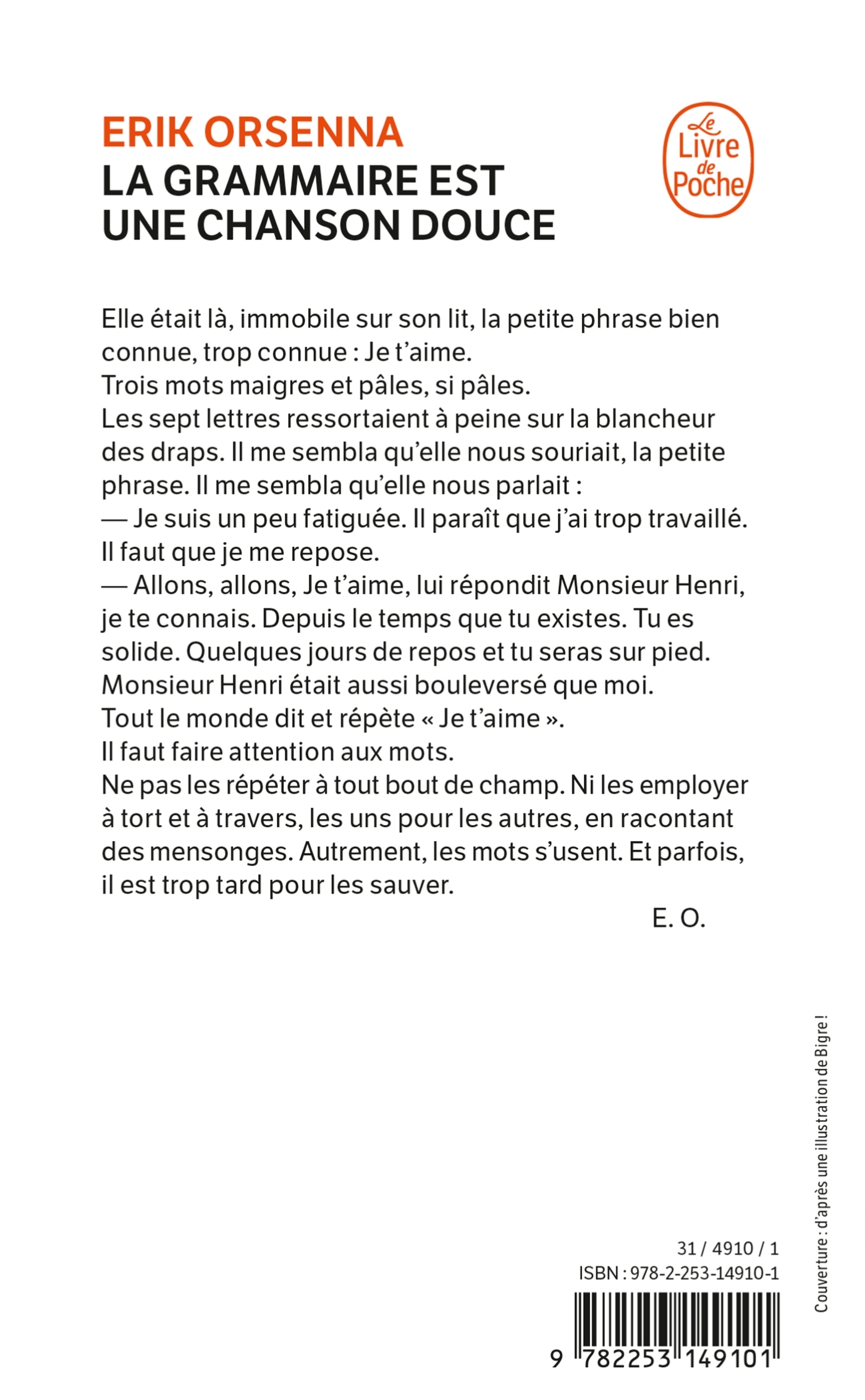 La Grammaire est une chanson douce - Erik Orsenna - LGF