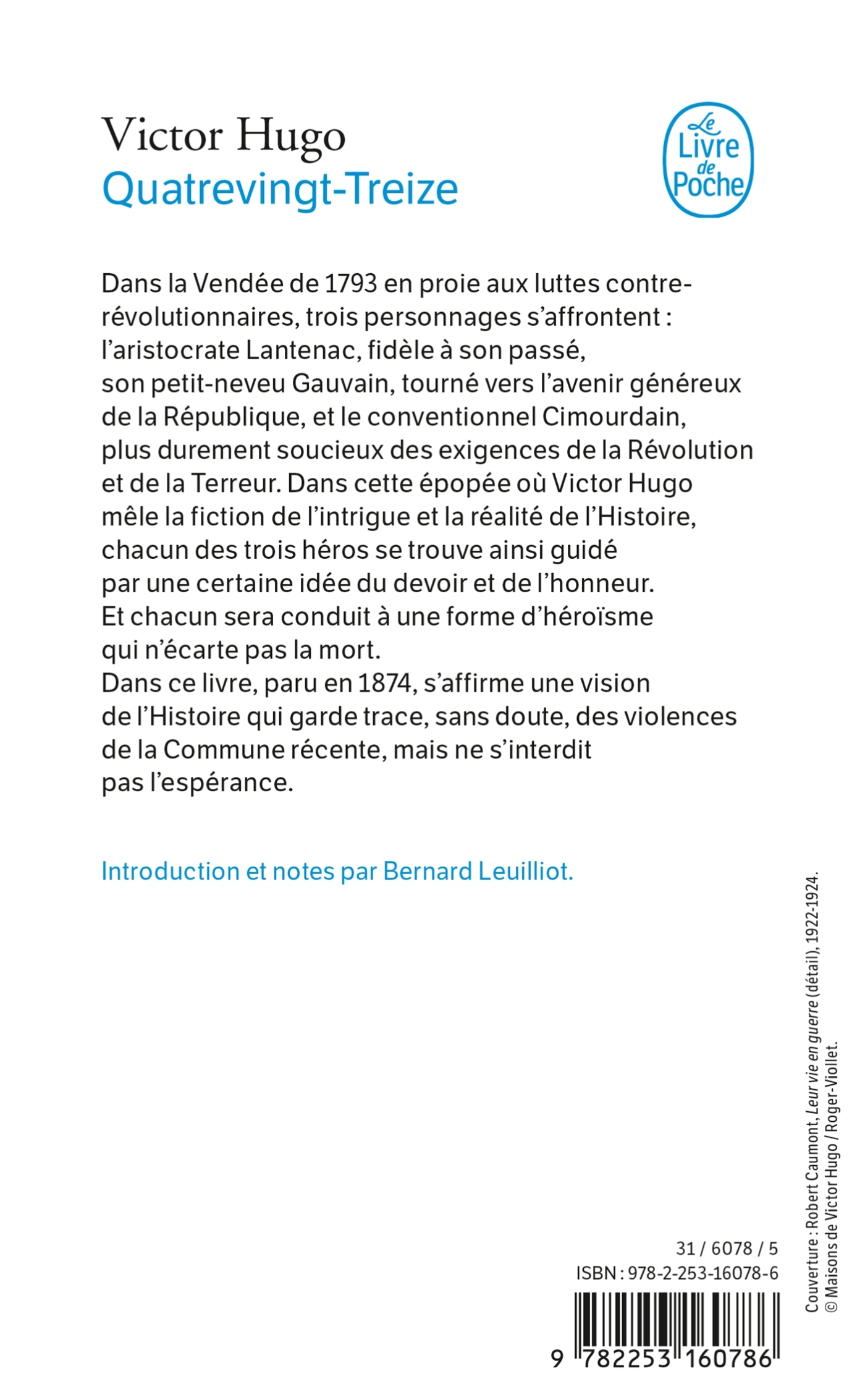 Quatrevingt Treize - Victor Hugo - LGF