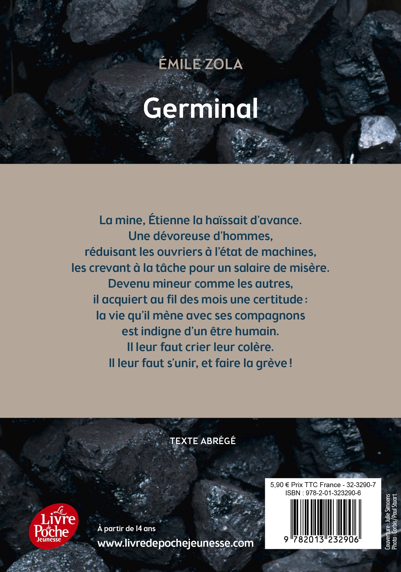 Germinal - Texte Abrégé - ZOLA EMILE - POCHE JEUNESSE