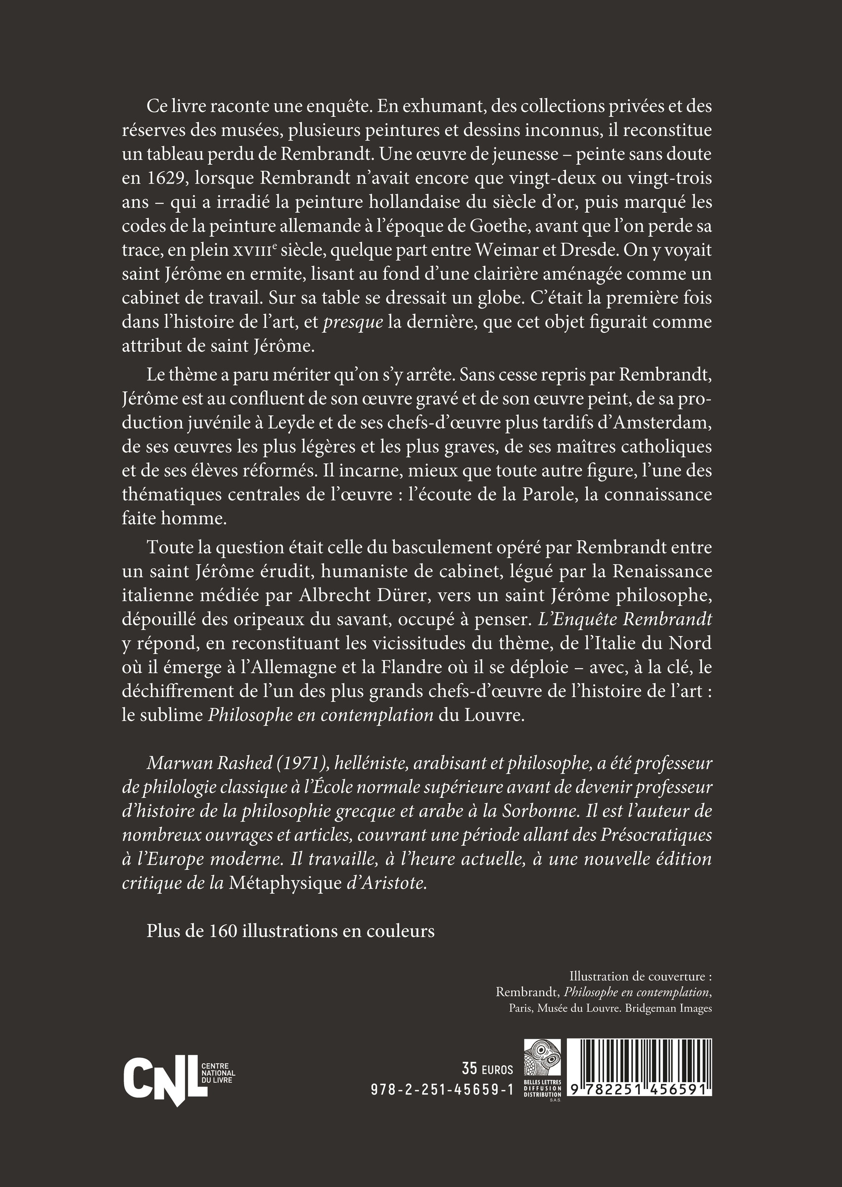 L'Enquête Rembrandt - Marwan Rashed - BELLES LETTRES